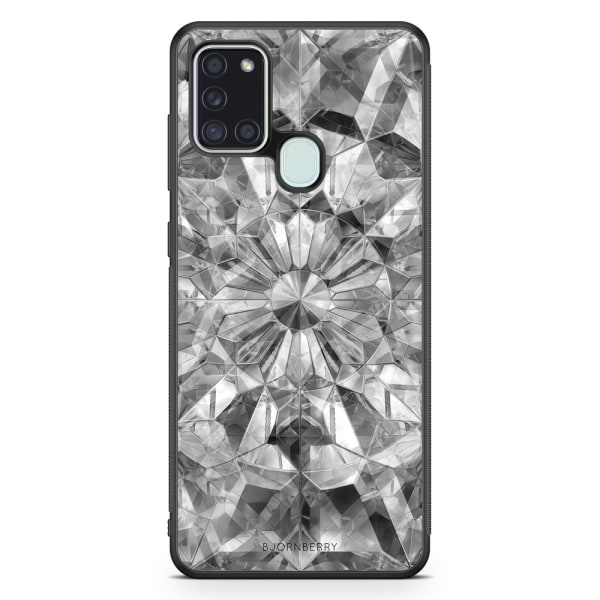 Bjornberry Skal Samsung Galaxy A21s - Grå Kristaller