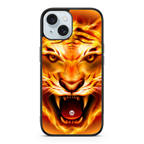 Bjornberry Skal iPhone 15 - Flames Tiger