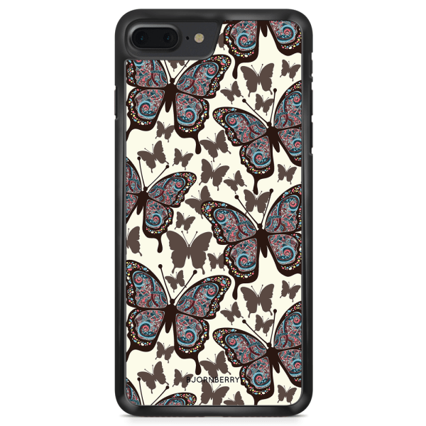 Bjornberry Skal iPhone 8 Plus - Färgglada Fjärilar