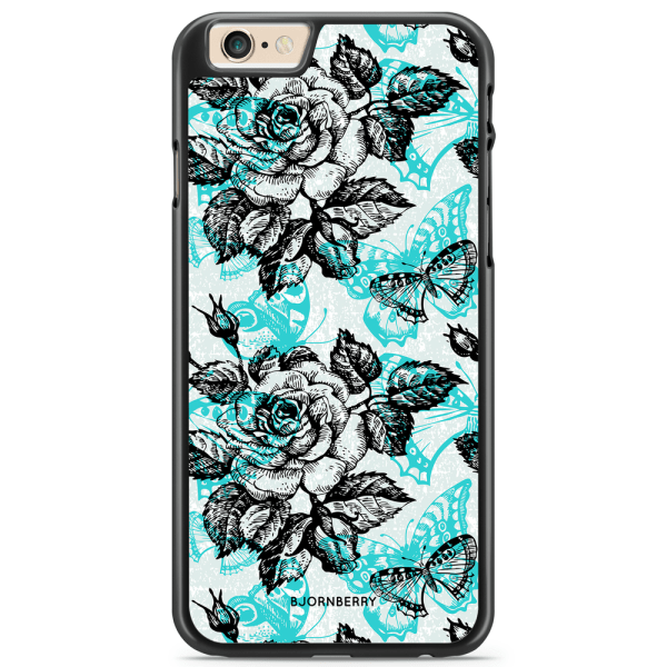 Bjornberry Skal iPhone 6/6s - Fjärilar & Rosor