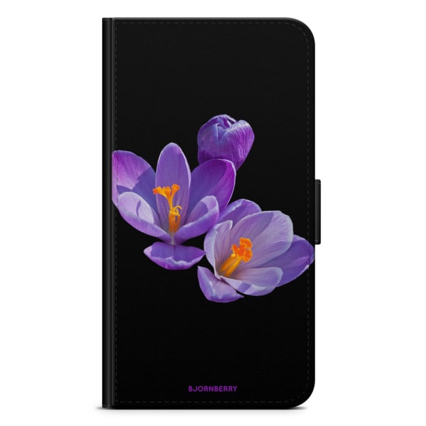 Bjornberry Plånboksfodral iPhone 7 Plus - Lila Blommor