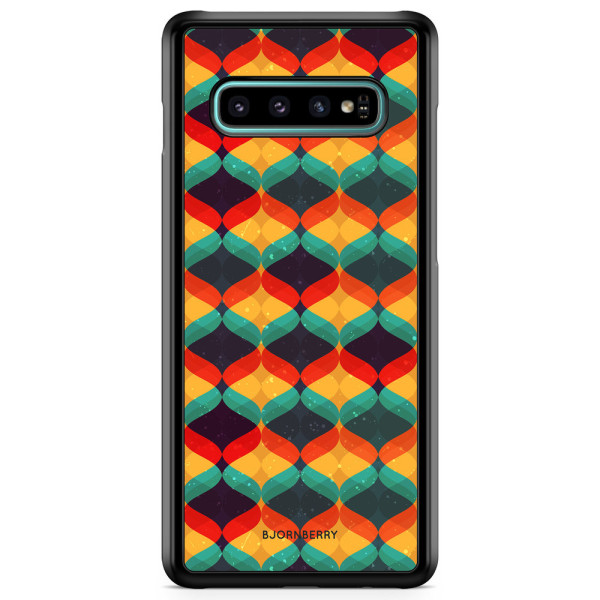 Bjornberry Skal Samsung Galaxy S10 Plus - Abstrakt Mönster