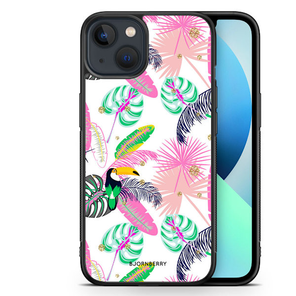 Bjornberry Skal iPhone 13 Mini - Tropical Pattern