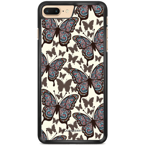 Bjornberry Skal iPhone 7 Plus - Färgglada Fjärilar