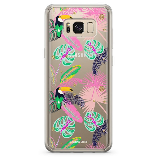 Bjornberry Skal Hybrid Samsung Galaxy S8+ - Tropical Pattern