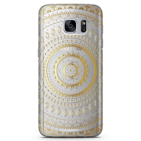 Bjornberry Samsung Galaxy S6 Edge TPU Skal -Guld Mandala