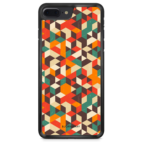 Bjornberry Skal iPhone 8 Plus - Retro Geometri