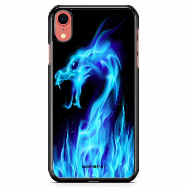 Bjornberry Skal iPhone XR - Blå Flames Dragon