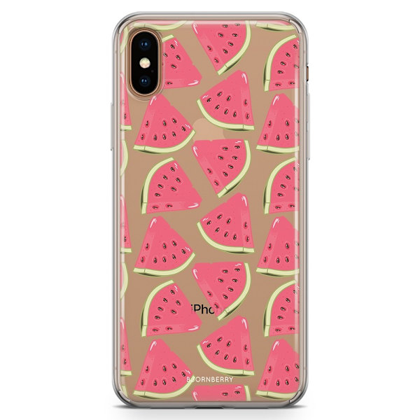 Bjornberry Hybrid Skal iPhone Xs Max  - Vattenmelon