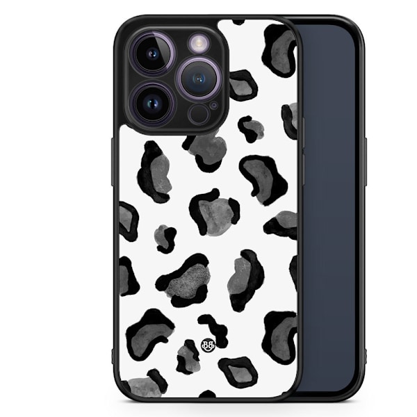 Bjornberry Skal iPhone 14 Pro -Grå Leopard