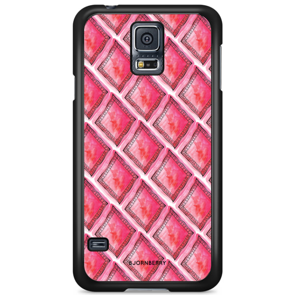 Bjornberry Skal Samsung Galaxy S5 Mini - Röd Rhombus
