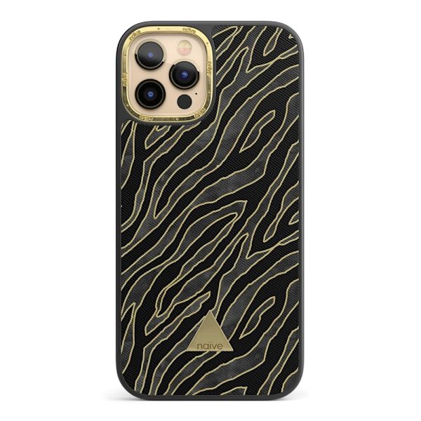 Naive iPhone 12 Pro Skal - Golden Zebra