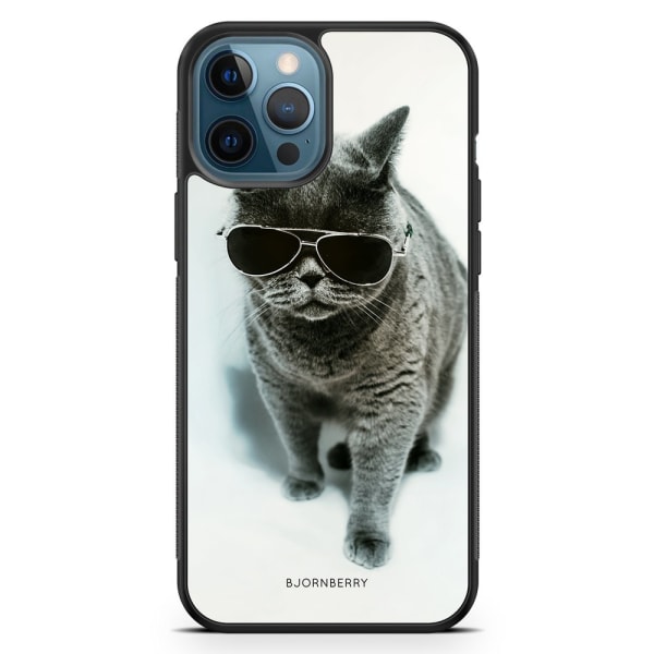 Bjornberry Hårdskal iPhone 12 Pro - Katt Glasögon
