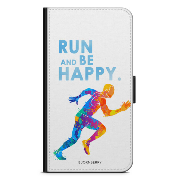 Bjornberry Plånboksfodral Nokia 7 Plus - Run and be happy
