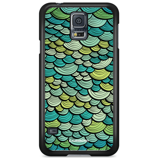 Bjornberry Skal Samsung Galaxy S5 Mini - Grön Sjöjungfrufjäll