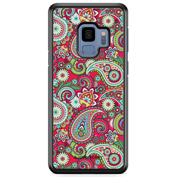 Bjornberry Skal Samsung Galaxy A8 (2018) - Röd Paisley