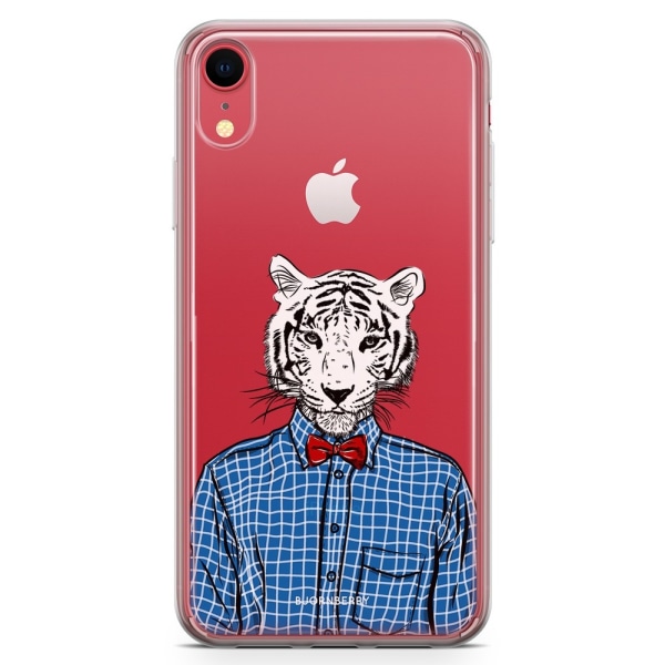 Bjornberry Hybrid Skal iPhone XR  - Hipster Tiger