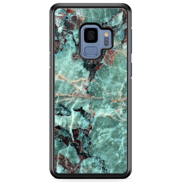Bjornberry Skal Samsung Galaxy A8 (2018) - Grön Marmor