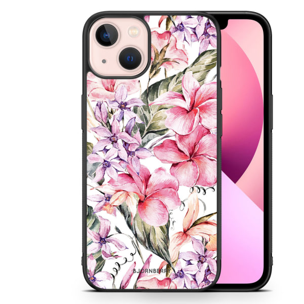 Bjornberry Skal iPhone 13 - Vattenfärg Blommor
