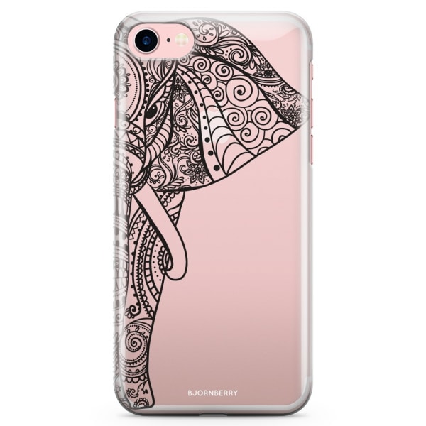 Bjornberry iPhone 7 TPU Skal - Mandala Elefant