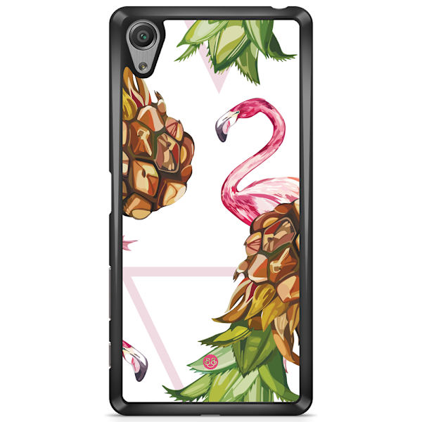 Bjornberry Skal Sony Xperia XA1 - Ananas & Flamingo