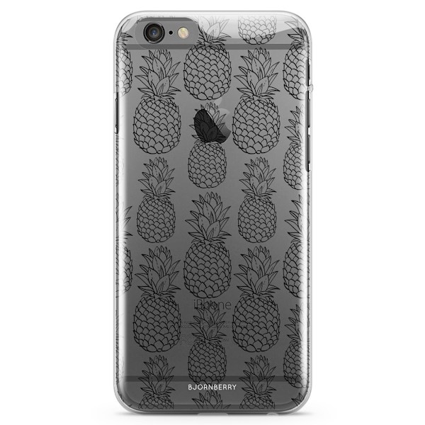 Bjornberry iPhone 6 Plus/6s Plus TPU Skal - Svart Ananas