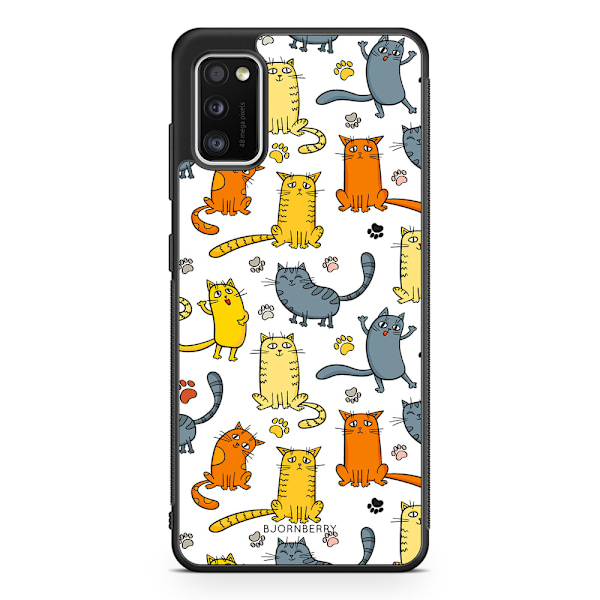 Bjornberry Skal Samsung Galaxy A41 - Kattmönster