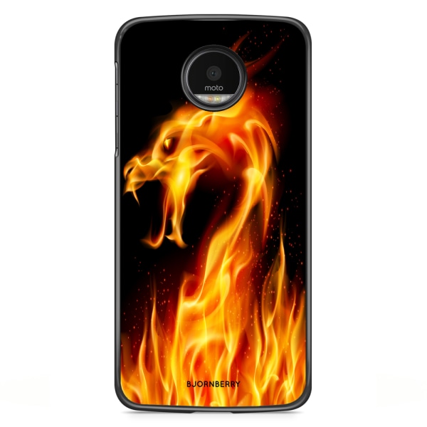 Bjornberry Skal Motorola Moto G5S Plus - Flames Dragon
