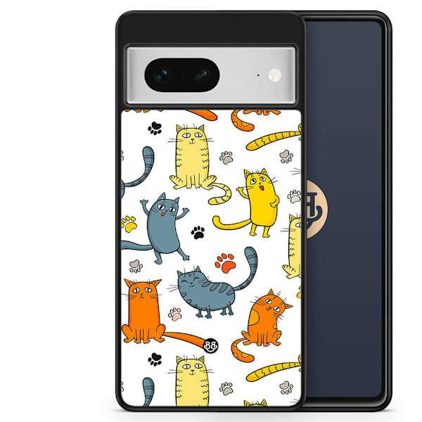 Bjornberry Skal Google Pixel 7 - Kattmönster