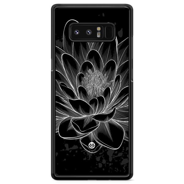 Bjornberry Skal Samsung Galaxy Note 8 - Svart/Vit Lotus