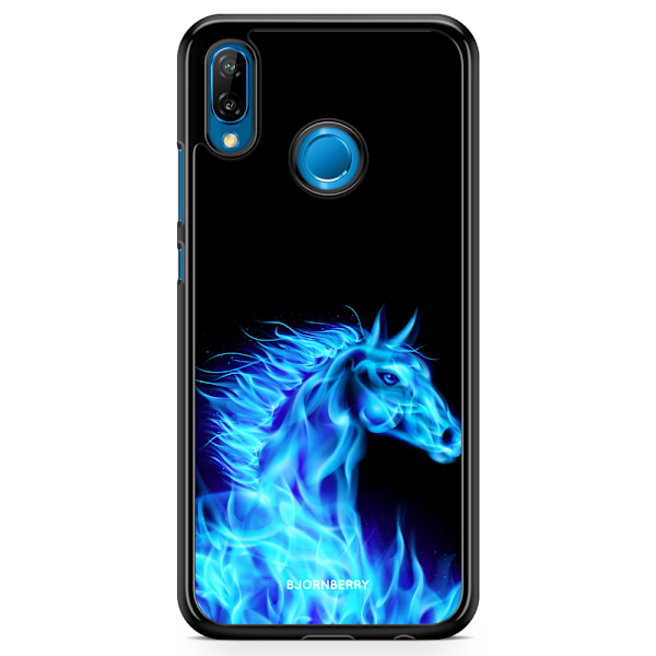 Bjornberry Skal Huawei P20 Lite - Flames Horse Blå