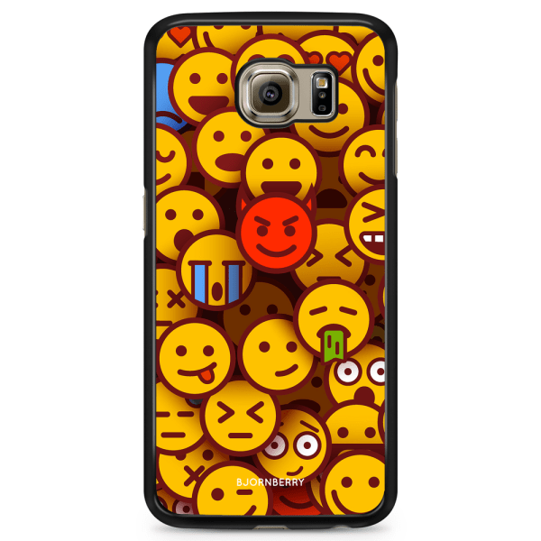 Bjornberry Skal Samsung Galaxy S6 Edge - Emojis