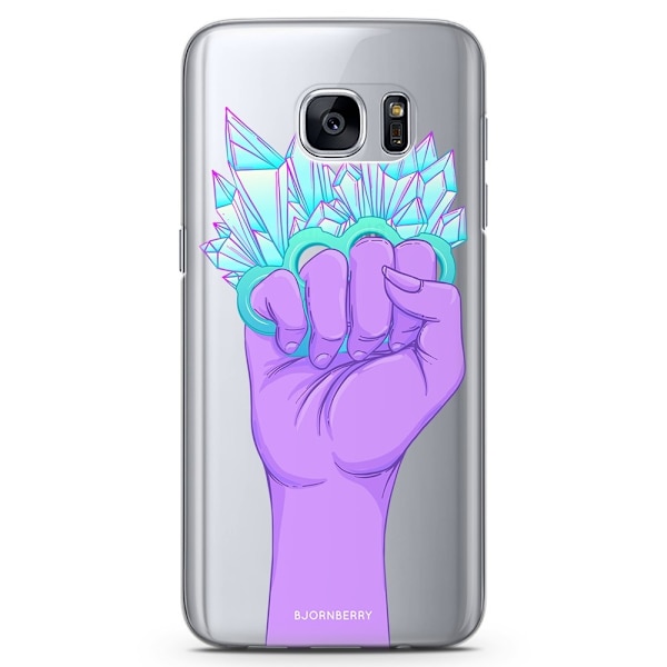 Bjornberry Samsung Galaxy S7 TPU Skal - Kristaller & Hand