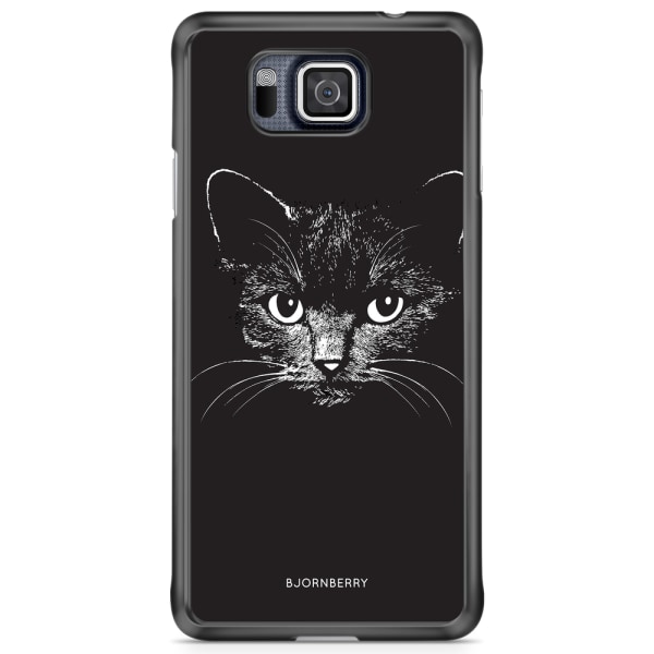Bjornberry Skal Samsung Galaxy Alpha - Svart/Vit Katt