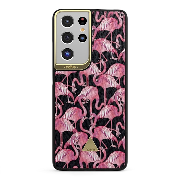 Naive Samsung Galaxy S21 Ultra Skal - Flamingo
