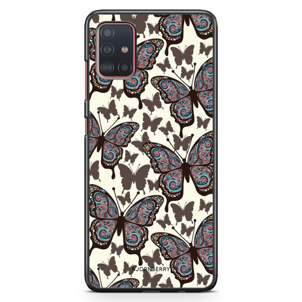 Bjornberry Skal Samsung Galaxy A51 - Färgglada Fjärilar