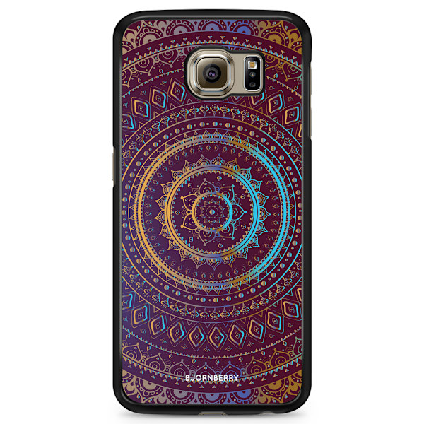 Bjornberry Skal Samsung Galaxy S6 Edge+ - Lila/Guld Mandala