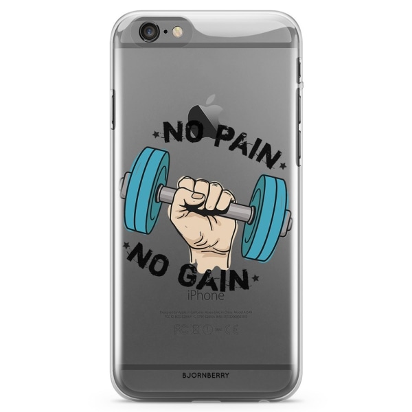 Bjornberry iPhone 6 Plus/6s Plus TPU Skal - No pain no gain