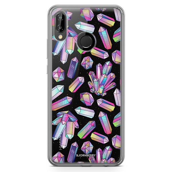 Bjornberry Hybrid Skal Huawei P20 Lite - Kristaller Regnbåge