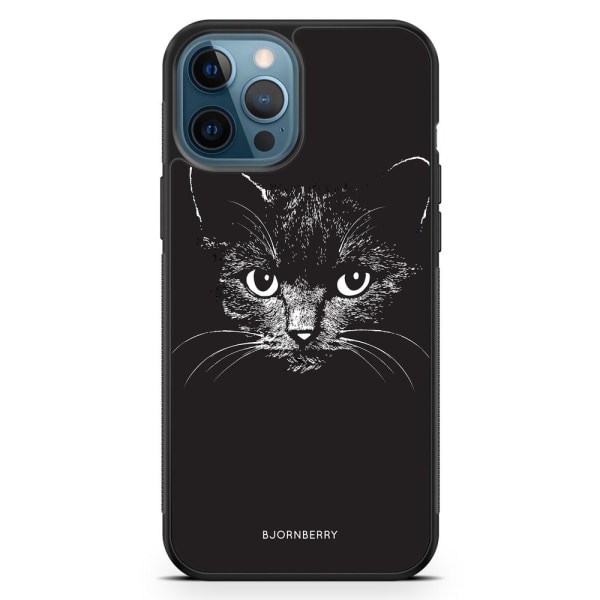 Bjornberry Hårdskal iPhone 12 Pro - Svart/Vit Katt