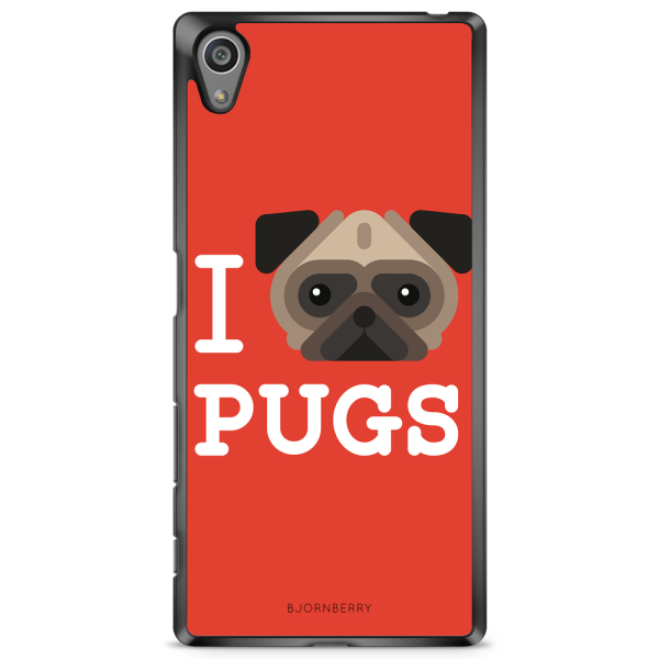 Bjornberry Skal Sony Xperia Z5 - I Love Pugs