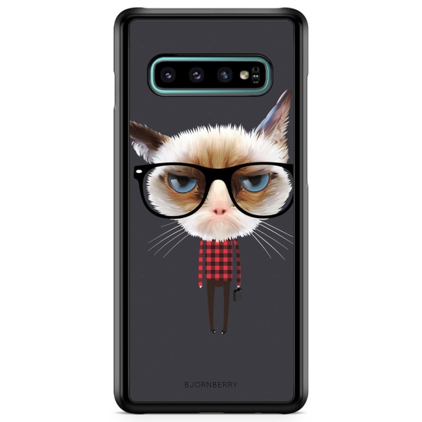 Bjornberry Skal Samsung Galaxy S10 Plus - Hipster Katt