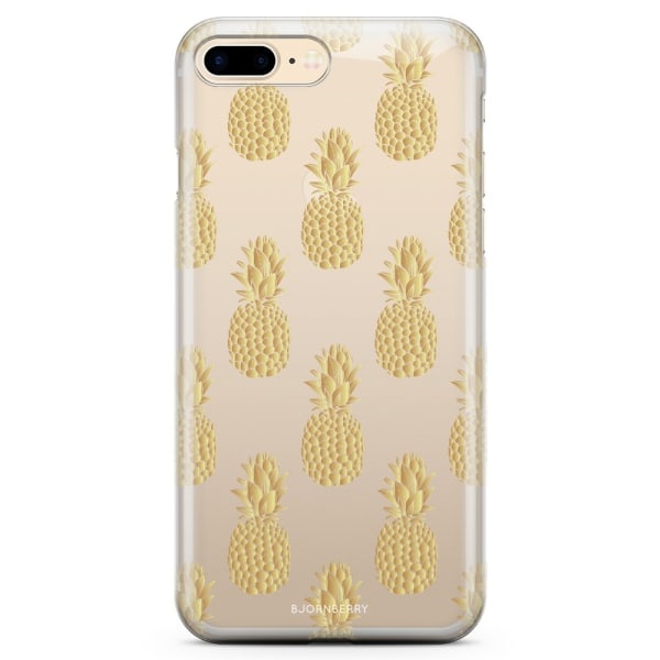 Bjornberry iPhone 7 Plus TPU Skal - Guldiga Ananas