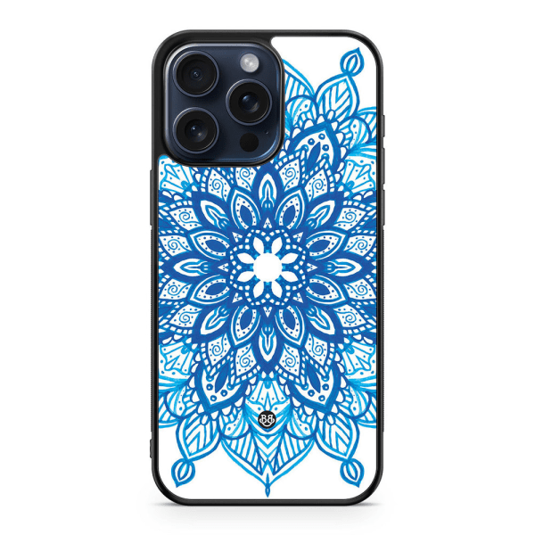 Bjornberry Skal iPhone 15 Pro Max - Blå Mandala