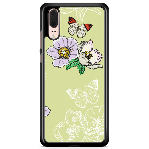 Bjornberry Skal Huawei P20 - Fjärilsblomma