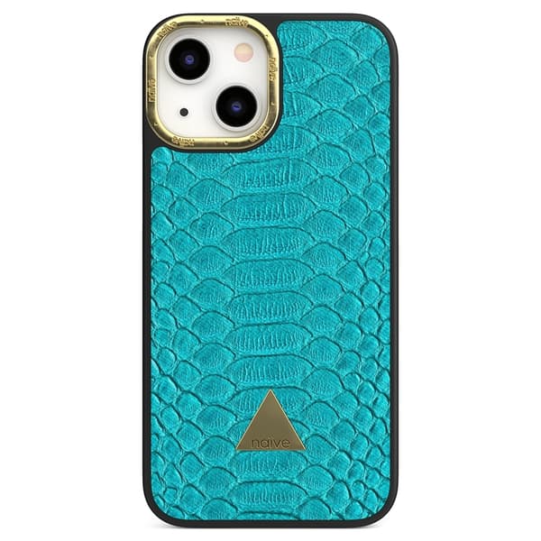 Naive iPhone 13 Mini Skal - Turquoise Snake