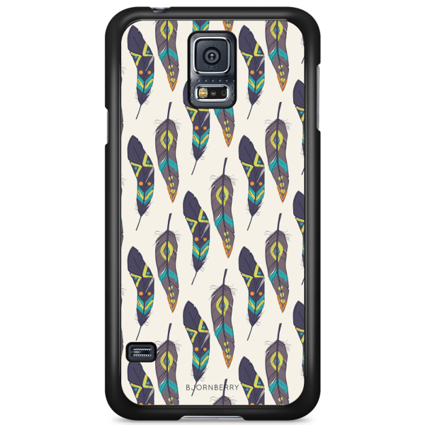 Bjornberry Skal Samsung Galaxy S5/S5 NEO - Hipster Fjädrar