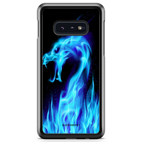 Bjornberry Skal Samsung Galaxy S10e - Blå Flames Dragon