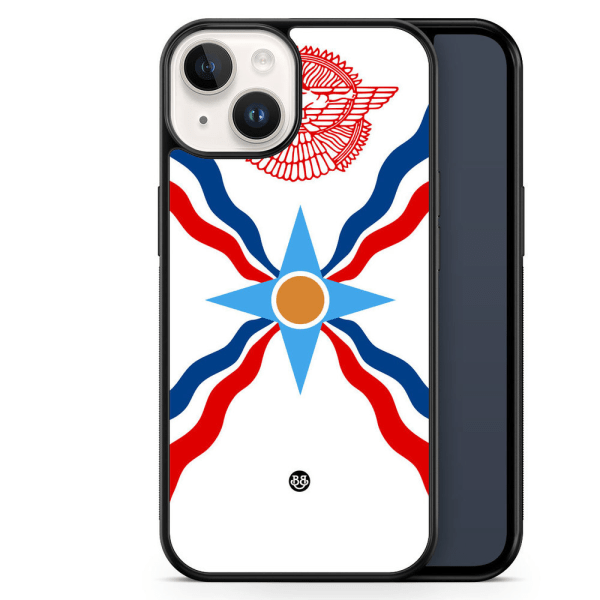 Bjornberry Skal iPhone 14 -Assyriska flaggan
