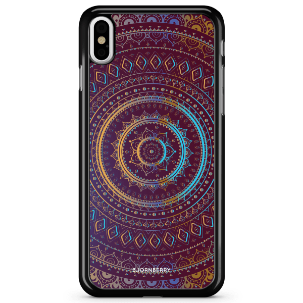 Bjornberry Skal iPhone X / XS - Lila/Guld Mandala